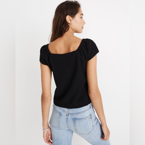 Madewell | Texture & Thread Button-Front Top - Picture 6 of 7